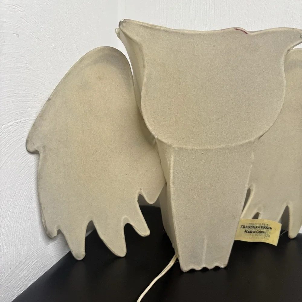 Vintage TRENDMASTERS RARE‎ Owl Hanging Lantern Pink Light 1980s Scary